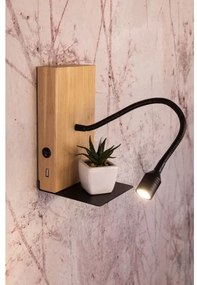 Spot-Light 5722174 - Applique da parete LECTOR LED/2,5W/230V USB rovere