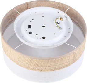 Plafoniera LED SIRJA BOHO LED/20W/230V Ø 35 cm beige/bianco