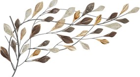 Decorazione murale bianco-marrone , larghezza 115,5 cm Ramo - Mauro Ferretti