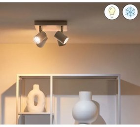 WiZ - Faretto LED RGBW Dimmerabile IMAGEO 4xGU10/4,9W/230V Wi-Fi CRI 90 bianco