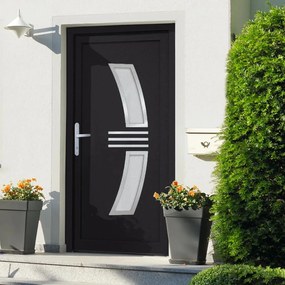 Porta Ingresso Antracite 108x200 Cm İn Pvc /