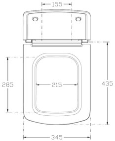Isvea - Sedile per WC SoftClose PURITY bianco