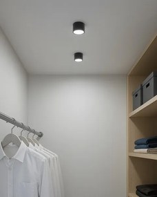 Faretto LED/5W/230V 3000/4000/6400K Ø 7,5 cm nero