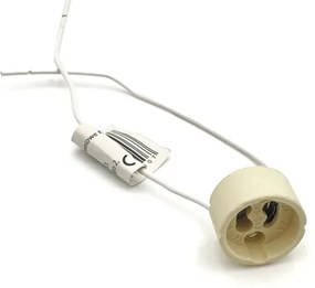 Faretto per controsoffitto TOBBY 1xGU10/20W/230V 11,5x11,5 cm rovere/nero