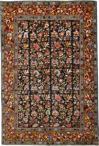 Bidjar Tappeto 140x210 Blu (Iran) Annodato A Mano