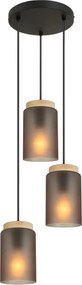 Lampada  APP1811-3CPR Frosted Grey