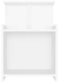 Comodino bianco 40x35x60 cm in truciolato
