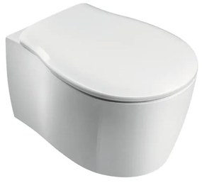 Vaso WC sospeso OLYMPIA CERAMICA soft, sedile incluso P 54 x L 37 x H 42 cm bianco
