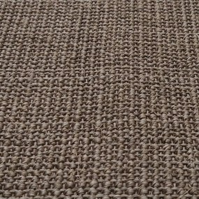 Tappeto in Sisal Naturale 80x150 cm Marrone