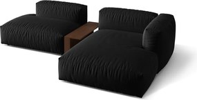 Divano angolare modulare nero (angolo destro) Martina - Micadoni Home