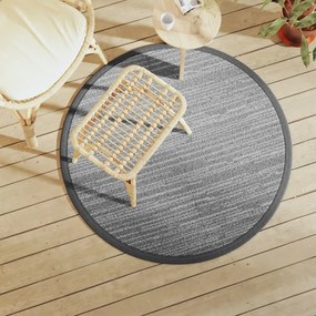 Tappeto Da Esterno Arakıl Grigio Ø120 Cm İn Pp /