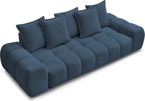 Divano blu scuro con rivestimento in ciniglia 278 cm Everest – Bobochic Paris