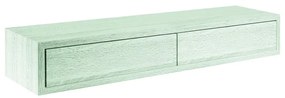 Mensola a muro Leg-dobble SPACEO rettangolare in mdf L 87.5 x H 14.3 x P 23.7 cm rovere sbiancato