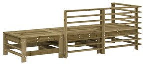 Set salotto da giardino 3 pz in legno impregnato di pino