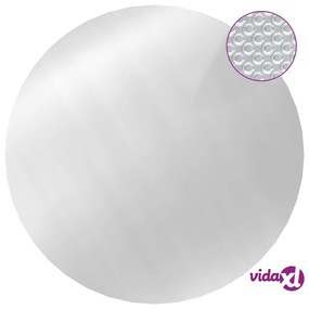 vidaXL Copertura per Piscina Argento 210 cm PE
