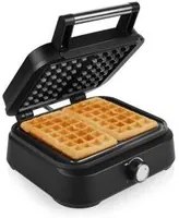 Princess piastra per waffle belga deluxe 1500w rivestimento antiaderente 26x22 cm termostato regolabile nero