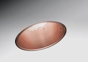 Thessaly faretto incasso 1 luce bordo raso rame spazzolato attacco ...