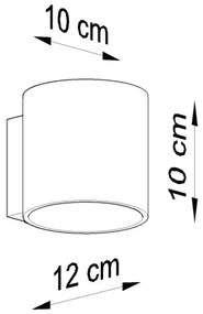 Sollux SL.0048 - Applique ORBIS 1 1xG9/40W/230V nero