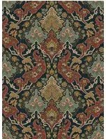 Damask Tapete Pushkin von Cole & Son - Red & Teal