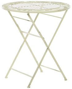 Set da balcone bistro in metallo verde chiaro BIVIO Beliani