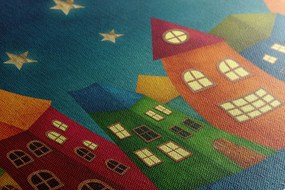 Stampa su tela – Luna sopra la città
