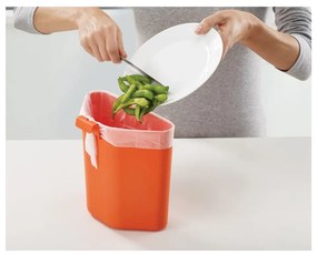 Bidone in acciaio per rifiuti differenziati in argento 60 l Totem Max - Joseph Joseph