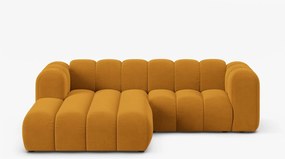 Divano Lupine con chaise longue in velluto Venus – L230 cm