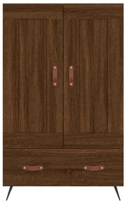 Credenza rovere marrone 69,5x31x115 cm in legno multistrato