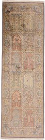 Cashmere Silk Tappeto orientale 90 x 290 (Indian) Annodato A Mano