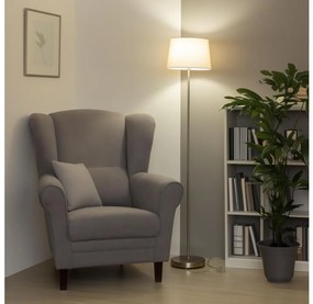 Brilagi - Lampada da terra LED CERIA 1xE27/40W/230V Ø 30 cm beige/cromo opaco