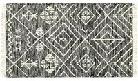 Tappeto moderno orlando, stile kilim, 100% cotone, multicoloree, 110x60cm