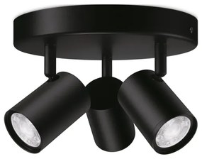 WiZ - Faretto LED RGBW Dimmerabile IMAGEO 3xGU10/4,9W/230V Wi-Fi CRI 90 nero