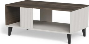 Tavolino Random 2 LAW-1 in finitura cashmere, noce e nero – 92x50x40 cm