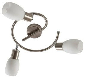 Lindby - Arda 3 Plafoniera Stainless Steel/Opal Lindby