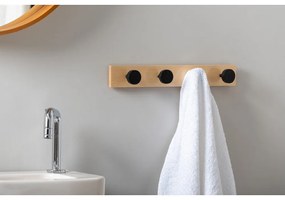 Appendiabiti da parete nero in legno di pino Knobs - PT LIVING