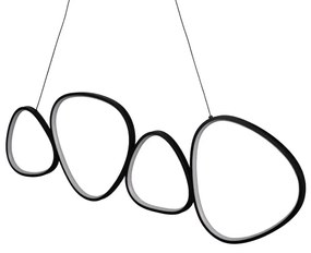 Lampadario LED a cavo PETRA LED/48W/230V 4000K nero