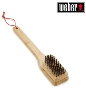 Spazzola Per Griglie Weber In Bamboo 30 cm Pulizia Barbecue 6275