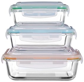 Vasetti per alimenti in vetro-silicone 3 pz Freska - Premier Housewares