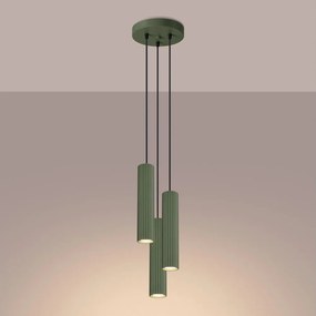Brilagi - Lampadario LED a cavo CRESTO 3xGU10/10W/230V verde