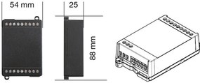 Controller Dimmer Monocolore/CCT/RGB/RGBW  12/24 - Controllabile da Pulsante