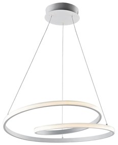 Sospensione Moderna Malena Con Led Integrato Metallo E Alluminio Bianco