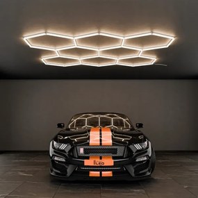 Plafoniera LED/280W/85-265V 4000K 313x298 cm CRI 90 IP54 bianca