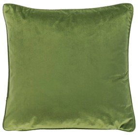 Cuscino verde scuro vellutato, 45 x 45 cm - Tiseco Home Studio