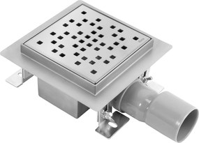 Scarico lineare REA DOTS Nickel Brush 12x12