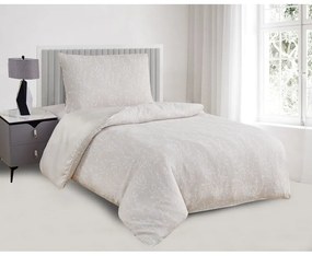 Biancheria da letto singola jacquard beige 140x200 cm Boston - My House