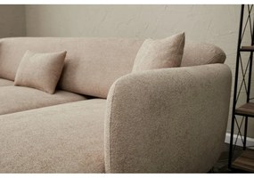 Divano angolare beige (con penisola a sinistra/con chaise lounge) Simena – Balcab Home