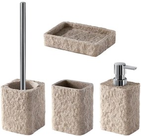 Set di accessori da bagno beige