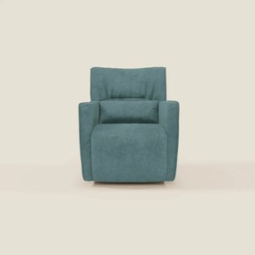 Tulla Poltrona girevole in tessuto impermeabile T02 petrolio