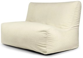 Puof a sacco color crema con rivestimento in bouclé Sofa Seat Lounge – SLOWDOWN