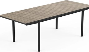 Tavolo allungabile da esterno rettangolare in polipropilene antracite 6 posti L da 153 a 229x90cm, Porto KETER